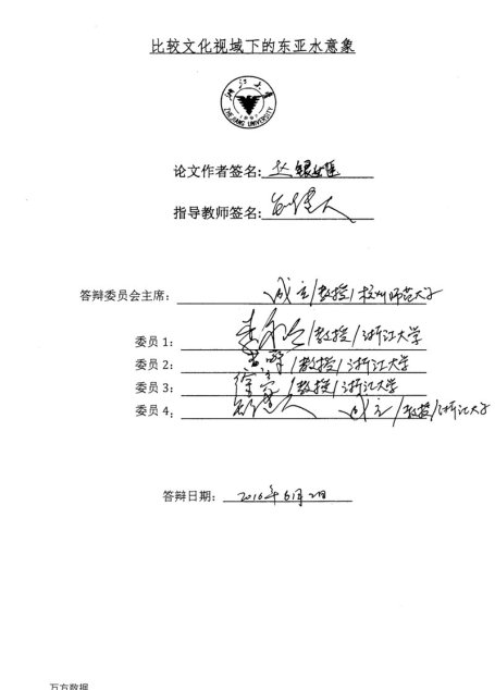 赵银姬. 比较文化视域下的东亚水意象[D].浙江大学,2016.