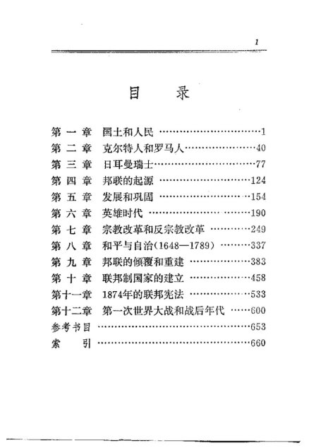 瑞士简史