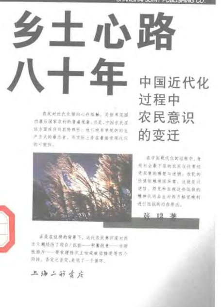 乡士心路八十年  中国近代化过程中农民意识的变迁