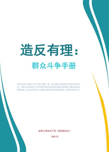 造反有理：群众斗争shouce